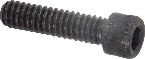 Holo-Krome - 1/4-20 UNC Hex Socket Drive, Socket Cap Screw - Alloy Steel, Black Oxide Finish, Fully Threaded, 1" Length Under Head - USA Tool & Supply