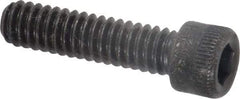 Holo-Krome - 1/4-20 UNC Hex Socket Drive, Socket Cap Screw - Alloy Steel, Black Oxide Finish, Fully Threaded, 1" Length Under Head - USA Tool & Supply