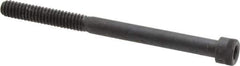Holo-Krome - 1/4-20 UNC Hex Socket Drive, Socket Cap Screw - Alloy Steel, Black Oxide Finish, Partially Threaded, 3-1/4" Length Under Head - USA Tool & Supply
