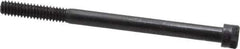 Holo-Krome - 1/4-20 UNC Hex Socket Drive, Socket Cap Screw - Alloy Steel, Black Oxide Finish, Partially Threaded, 3-1/2" Length Under Head - USA Tool & Supply