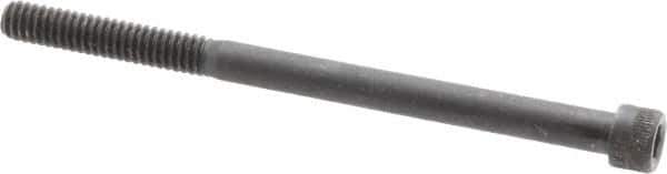 Holo-Krome - 1/4-20 UNC Hex Socket Drive, Socket Cap Screw - Alloy Steel, Black Oxide Finish, Partially Threaded, 3-3/4" Length Under Head - USA Tool & Supply