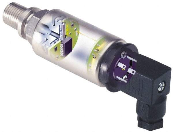Gems Sensors - 120 Max psi, General Purpose Industrial Pressure Transducer - 1/4" Thread - USA Tool & Supply