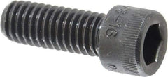 Holo-Krome - 3/8-16 UNC Hex Socket Drive, Socket Cap Screw - Alloy Steel, Black Oxide Finish, Fully Threaded, 1" Length Under Head - USA Tool & Supply