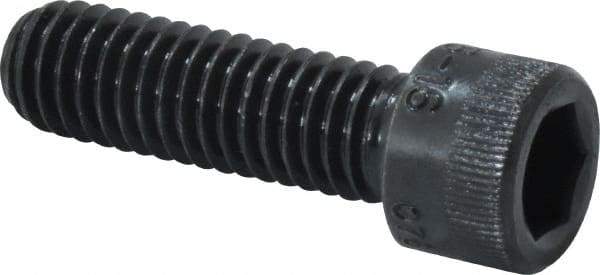Holo-Krome - 3/8-16 UNC Hex Socket Drive, Socket Cap Screw - Alloy Steel, Black Oxide Finish, Fully Threaded, 1-1/4" Length Under Head - USA Tool & Supply