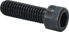 Holo-Krome - 3/8-16 UNC Hex Socket Drive, Socket Cap Screw - Alloy Steel, Black Oxide Finish, Fully Threaded, 1-1/4" Length Under Head - USA Tool & Supply