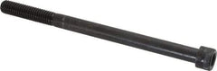Holo-Krome - 3/8-16 UNC Hex Socket Drive, Socket Cap Screw - Alloy Steel, Black Oxide Finish, Partially Threaded, 5-1/2" Length Under Head - USA Tool & Supply