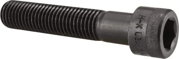 Holo-Krome - 3/4-10 UNC Hex Socket Drive, Socket Cap Screw - Alloy Steel, Black Oxide Finish, Partially Threaded, 3-3/4" Length Under Head - USA Tool & Supply