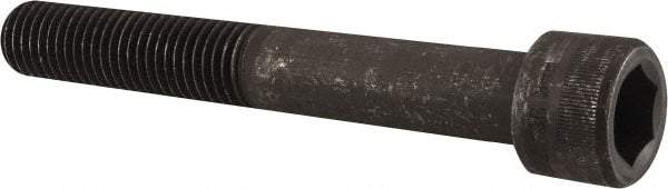 Holo-Krome - 7/8-9 UNC Hex Socket Drive, Socket Cap Screw - Alloy Steel, Black Oxide Finish, Partially Threaded, 6" Length Under Head - USA Tool & Supply