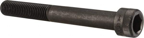 Holo-Krome - 7/8-9 UNC Hex Socket Drive, Socket Cap Screw - Alloy Steel, Black Oxide Finish, Partially Threaded, 7" Length Under Head - USA Tool & Supply