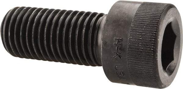 Holo-Krome - 1-8 UNC Hex Socket Drive, Socket Cap Screw - Alloy Steel, Black Oxide Finish, Fully Threaded, 2-1/4" Length Under Head - USA Tool & Supply