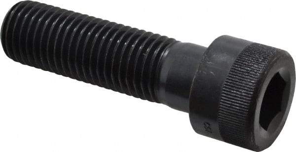 Holo-Krome - 1-8 UNC Hex Socket Drive, Socket Cap Screw - Alloy Steel, Black Oxide Finish, Partially Threaded, 3-1/2" Length Under Head - USA Tool & Supply