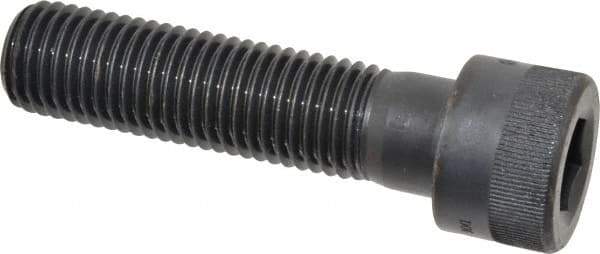 Holo-Krome - 1-8 UNC Hex Socket Drive, Socket Cap Screw - Alloy Steel, Black Oxide Finish, Partially Threaded, 4" Length Under Head - USA Tool & Supply
