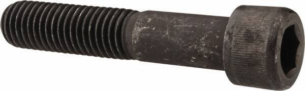 Holo-Krome - 1-8 UNC Hex Socket Drive, Socket Cap Screw - Alloy Steel, Black Oxide Finish, Partially Threaded, 4-1/2" Length Under Head - USA Tool & Supply