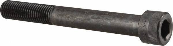 Holo-Krome - 1-8 UNC Hex Socket Drive, Socket Cap Screw - Alloy Steel, Black Oxide Finish, Partially Threaded, 8" Length Under Head - USA Tool & Supply