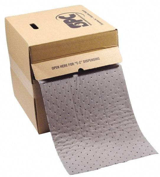 Brady SPC Sorbents - 23 Gal Capacity per Package, Universal Roll - 150' Long x 15" Wide, Gray, Polypropylene - USA Tool & Supply