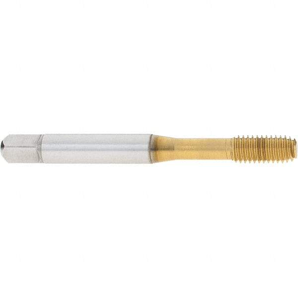 OSG - M6x1.00 Metric Coarse D5 Thread Limit Modified Bottoming Thread Forming Tap - Cobalt, TiN Finish, 2-1/2" OAL, 1" Thread Length, Right Hand Thread, Series HY-PRO NRT - Exact Industrial Supply