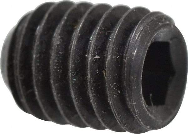 Holo-Krome - #10-32 UNF, 1/4" OAL, Cup Point Set Screw - Grade 8 Alloy Steel, 3/32" Key - USA Tool & Supply