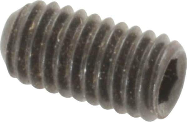 Holo-Krome - #10-32 UNF, 3/8" OAL, Cup Point Set Screw - Grade 8 Alloy Steel, 3/32" Key - USA Tool & Supply