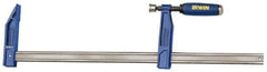 Irwin - 18" Capacity, 4-7/8" Throat Depth Bar Clamp - 1,150 Lb Clamping Pressure, 18" OAL - USA Tool & Supply