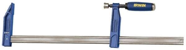 Irwin - 24" Capacity, 4-7/8" Throat Depth Bar Clamp - 1,150 Lb Clamping Pressure, 24" OAL - USA Tool & Supply