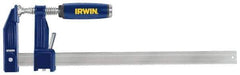 Irwin - 36" Capacity, 3-1/8" Throat Depth Bar Clamp - 1,000 Lb Clamping Pressure, 36" OAL - USA Tool & Supply