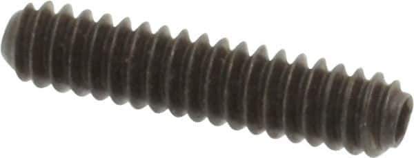 Holo-Krome - #4-40 UNC, 1/2" OAL, Cup Point Set Screw - Grade 8 Alloy Steel, 0.05" Key - USA Tool & Supply