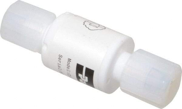 Parker - 3/8" PTFE Check Valve - Inline, PARGRIP x PARGRIP, 120 WOG - USA Tool & Supply