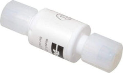 Parker - 3/8" PTFE Check Valve - Inline, PARGRIP x PARGRIP, 120 WOG - USA Tool & Supply