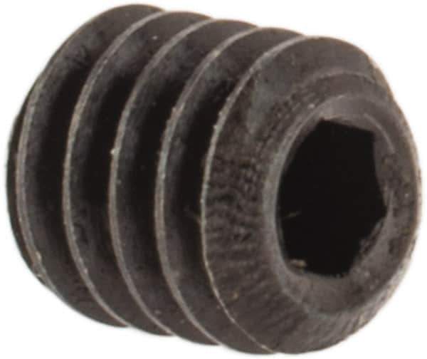 Holo-Krome - #4-48 UNF, 1/8" OAL, Cup Point Set Screw - Grade 8 Alloy Steel, 0.05" Key - USA Tool & Supply