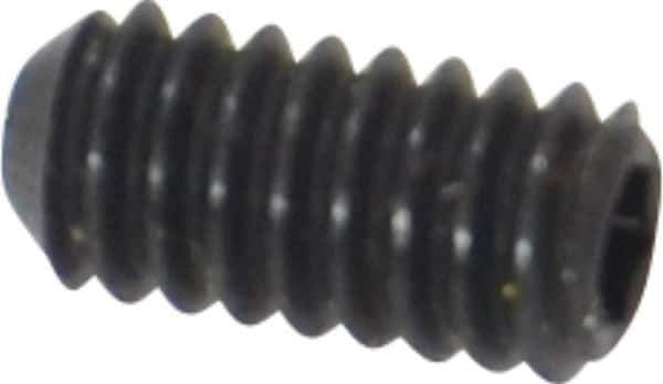 Holo-Krome - #5-40 UNC, 1/4" OAL, Cup Point Set Screw - Grade 8 Alloy Steel, 1/16" Key - USA Tool & Supply