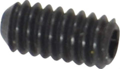 Holo-Krome - #5-40 UNC, 1/4" OAL, Cup Point Set Screw - Grade 8 Alloy Steel, 1/16" Key - USA Tool & Supply