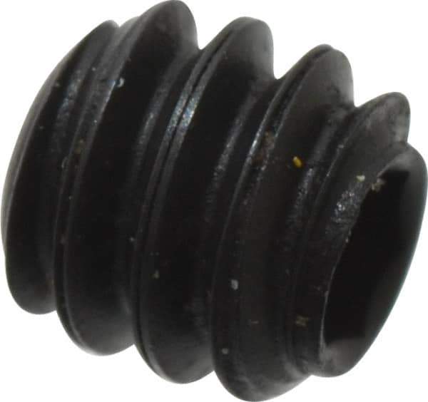 Holo-Krome - #6-32 UNC, 1/8" OAL, Cup Point Set Screw - Grade 8 Alloy Steel, 1/16" Key - USA Tool & Supply