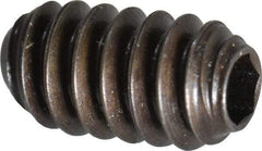 Holo-Krome - #6-32 UNC, 1/4" OAL, Cup Point Set Screw - Grade 8 Alloy Steel, 1/16" Key - USA Tool & Supply