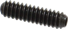 Holo-Krome - #6-32 UNC, 1/2" OAL, Cup Point Set Screw - Grade 8 Alloy Steel, 1/16" Key - USA Tool & Supply