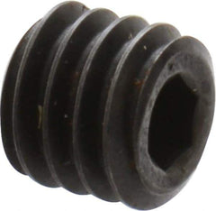 Holo-Krome - #6-40 UNF, 1/8" OAL, Cup Point Set Screw - Grade 8 Alloy Steel, 1/16" Key - USA Tool & Supply