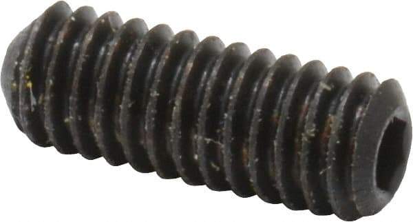 Holo-Krome - #6-40 UNF, 3/8" OAL, Cup Point Set Screw - Grade 8 Alloy Steel, 1/16" Key - USA Tool & Supply