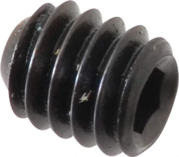 Holo-Krome - #8-32 UNC, 3/16" OAL, Cup Point Set Screw - Grade 8 Alloy Steel, 5/64" Key - USA Tool & Supply