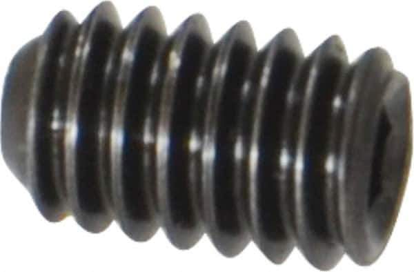 Holo-Krome - #8-32 UNC, 1/4" OAL, Cup Point Set Screw - Grade 8 Alloy Steel, 5/64" Key - USA Tool & Supply