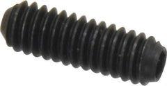 Holo-Krome - #8-32 UNC, 1/2" OAL, Cup Point Set Screw - Grade 8 Alloy Steel, 5/64" Key - USA Tool & Supply
