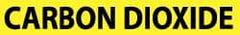 NMC - Pipe Marker with Carbon Dioxide Legend and No Graphic - 3/4 to 1-1/4" Pipe Outside Diam, Black on Yellow - USA Tool & Supply
