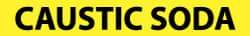 NMC - Pipe Marker with Caustic Soda Legend and No Graphic - 2-1/2 to 6" Pipe Outside Diam, Black on Yellow - USA Tool & Supply