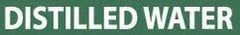 NMC - Pipe Marker with Distilled Water Legend and No Graphic - 3/4 to 1-1/4" Pipe Outside Diam, White on Green - USA Tool & Supply