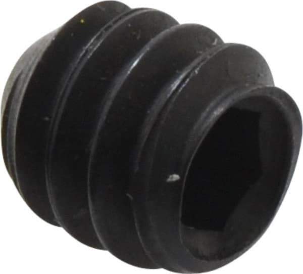 Holo-Krome - #10-24 UNC, 3/16" OAL, Cup Point Set Screw - Grade 8 Alloy Steel, 3/32" Key - USA Tool & Supply
