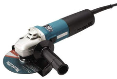Makita - 6" Wheel Diam, 4,000 to 9,000 RPM, Corded Angle & Disc Grinder - 5/8-11 Spindle, 120 Volts, 12 Amps - USA Tool & Supply
