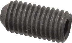 Holo-Krome - 1/4-28 UNF, 1/2" OAL, Cup Point Set Screw - Grade 8 Alloy Steel, 1/8" Key - USA Tool & Supply