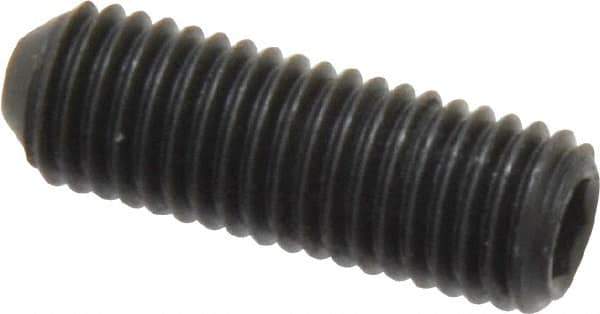 Holo-Krome - 1/4-28 UNF, 3/4" OAL, Cup Point Set Screw - Grade 8 Alloy Steel, 1/8" Key - USA Tool & Supply