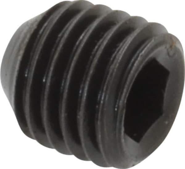 Holo-Krome - 5/16-24 UNF, 5/16" OAL, Cup Point Set Screw - Grade 8 Alloy Steel, 5/32" Key - USA Tool & Supply