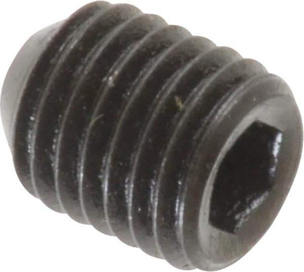 Holo-Krome - 5/16-24 UNF, 3/8" OAL, Cup Point Set Screw - Grade 8 Alloy Steel, 5/32" Key - USA Tool & Supply