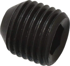 Holo-Krome - 3/8-24 UNF, 3/8" OAL, Cup Point Set Screw - Grade 8 Alloy Steel, 3/16" Key - USA Tool & Supply