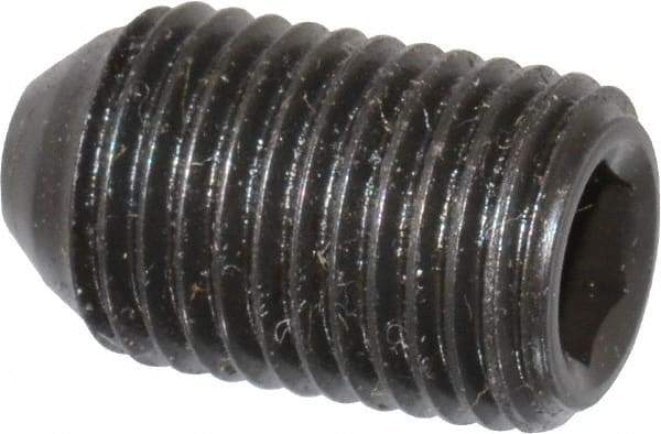Holo-Krome - 3/8-24 UNF, 5/8" OAL, Cup Point Set Screw - Grade 8 Alloy Steel, 3/16" Key - USA Tool & Supply